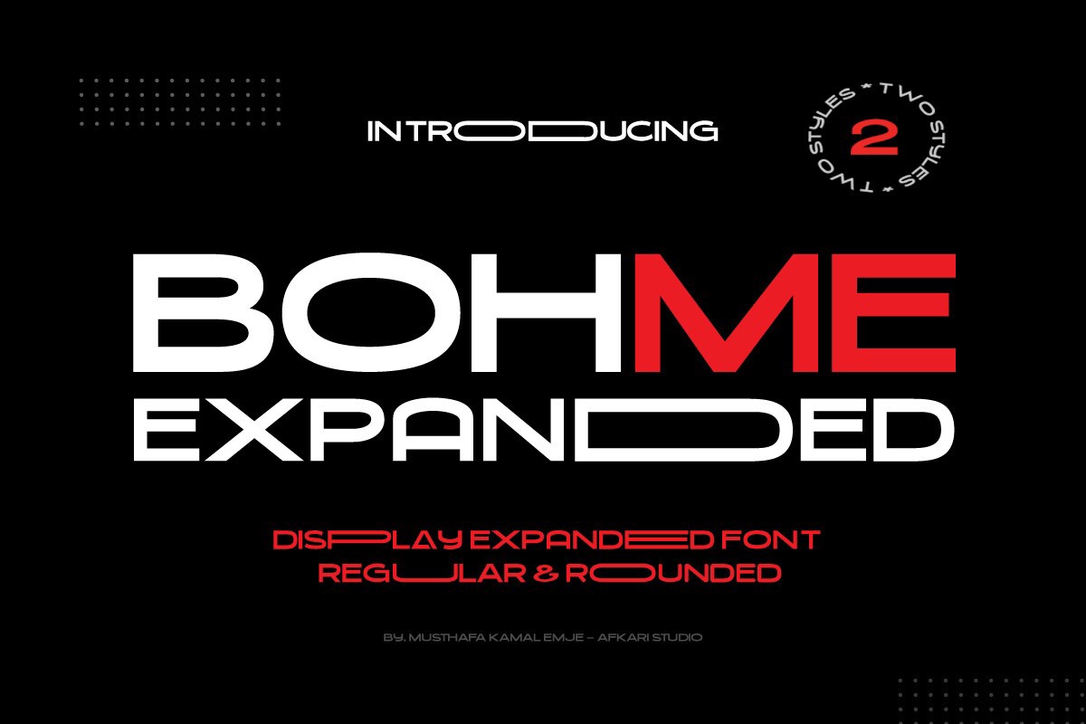 Шрифт Bohme Expanded