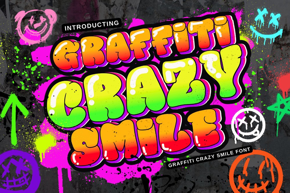 Шрифт Graffiti Crazy Smile