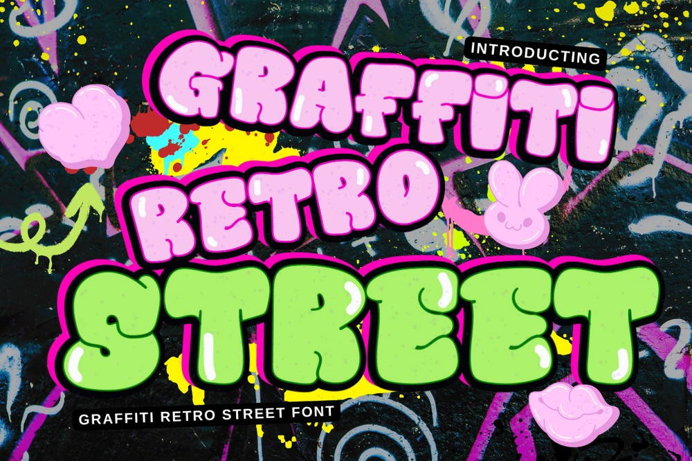 Шрифт Graffiti Retro Street