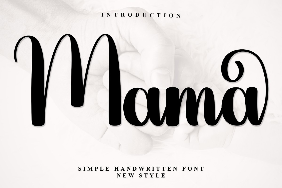 Шрифт Mama