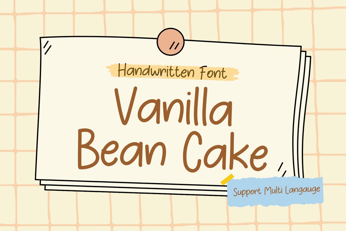 Шрифт Vanilla Bean Cake