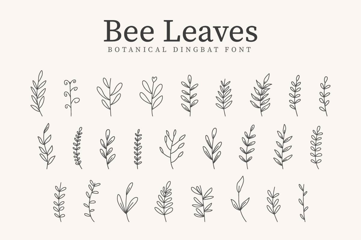 Шрифт Bee Leaves