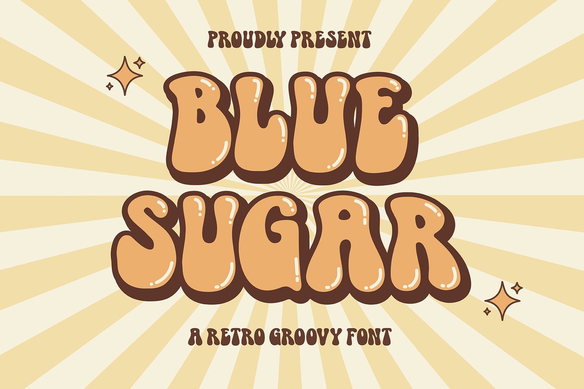 Шрифт Blue Sugar Groovy