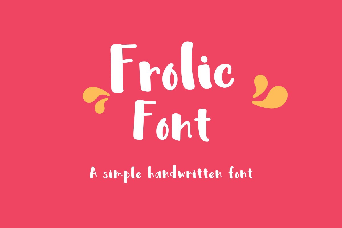 Шрифт Frolic