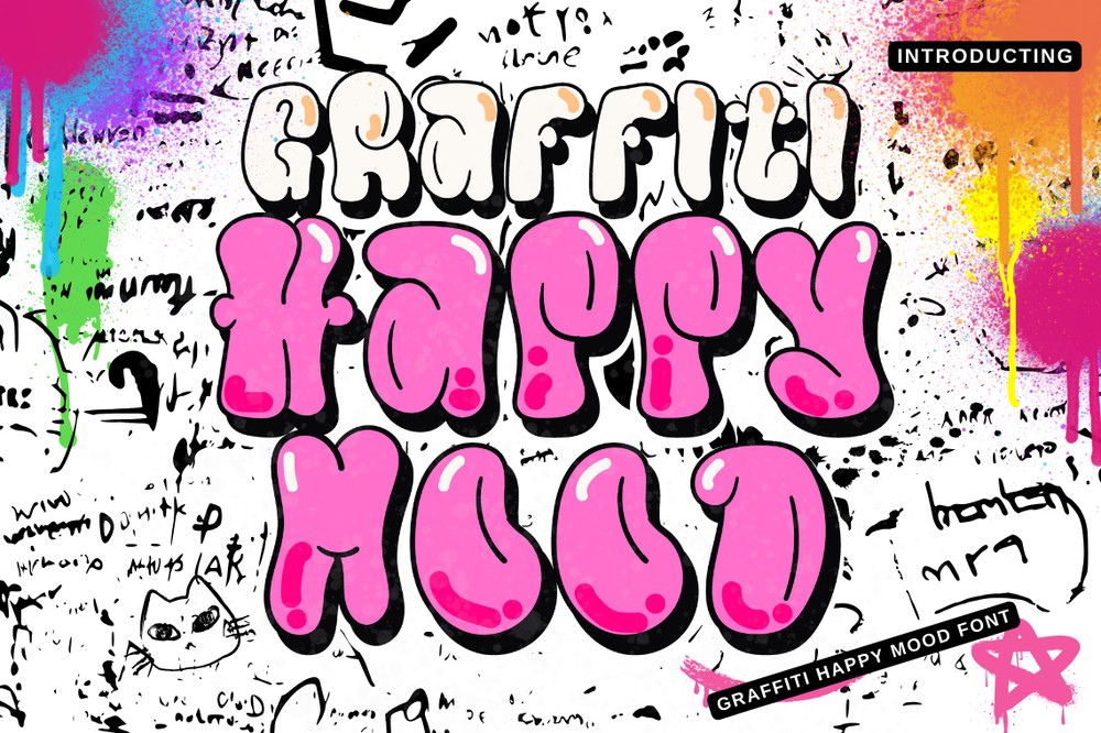 Шрифт Graffiti Happy Mood