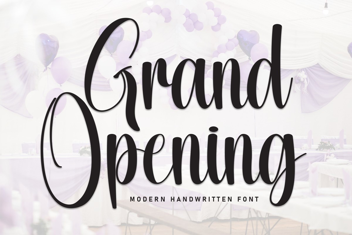 Шрифт Grand Opening