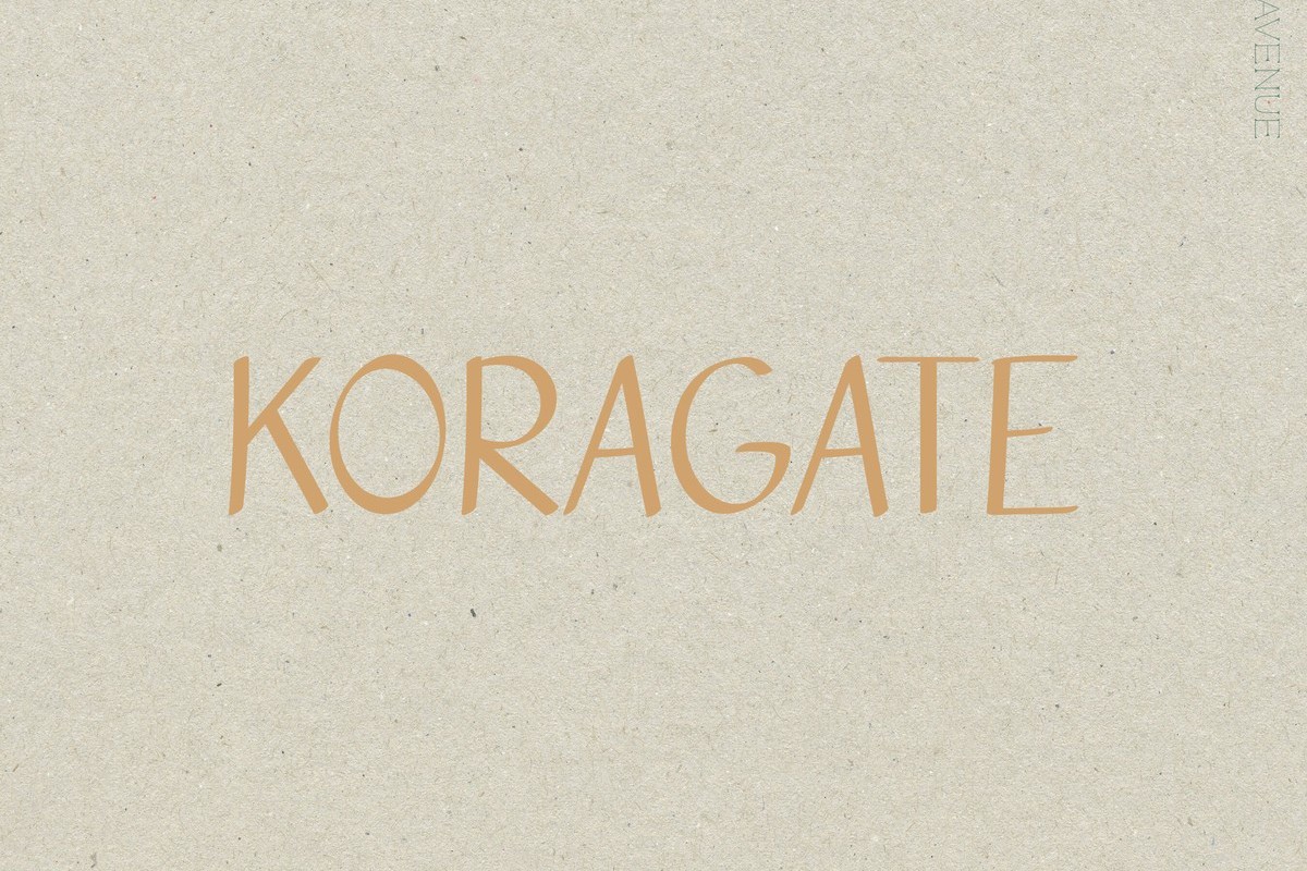 Шрифт Koragate