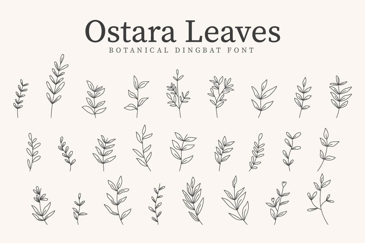 Шрифт Ostara Leaves