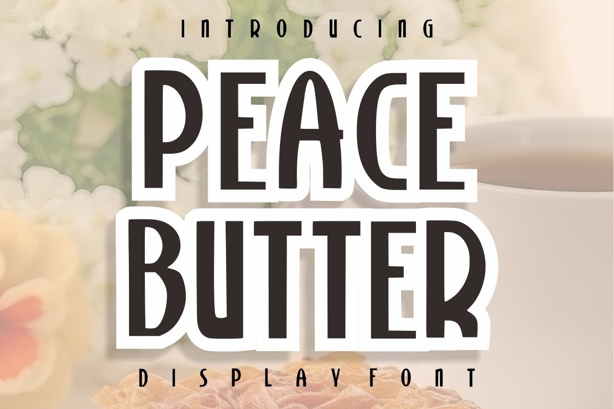 Шрифт Peace Butter