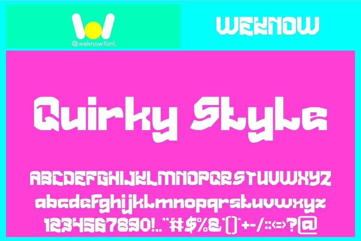 Шрифт Quirky Style