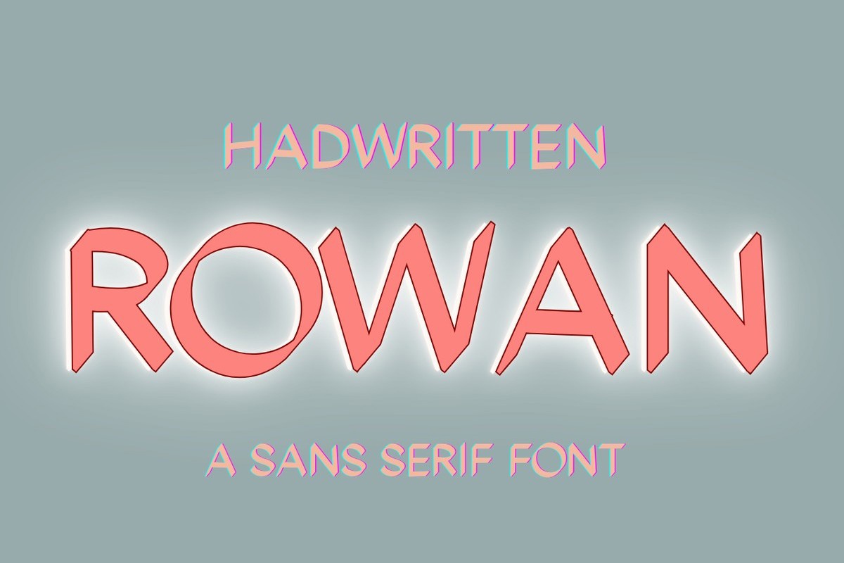 Шрифт Rowan