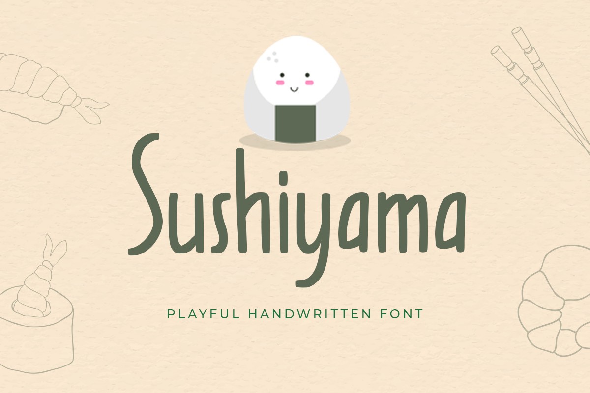 Шрифт Sushiyama