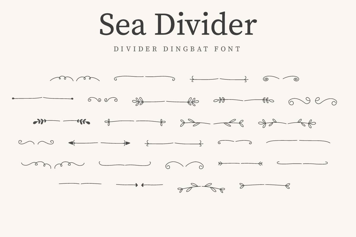 Шрифт Sea Divider