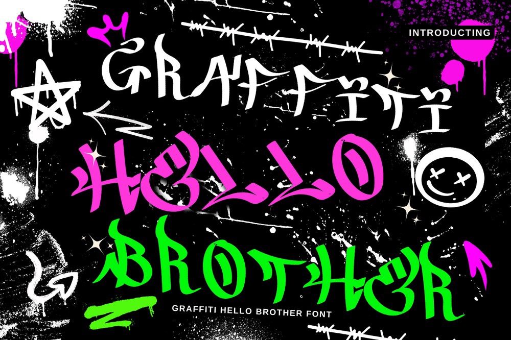 Шрифт Graffiti Hello Brother