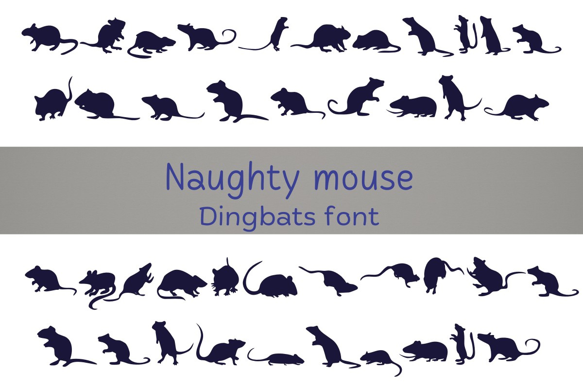 Шрифт Naughty Mouse