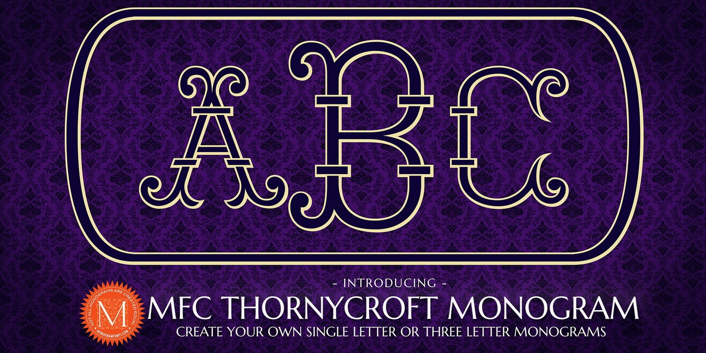 Шрифт MFC Thornycroft Monogram