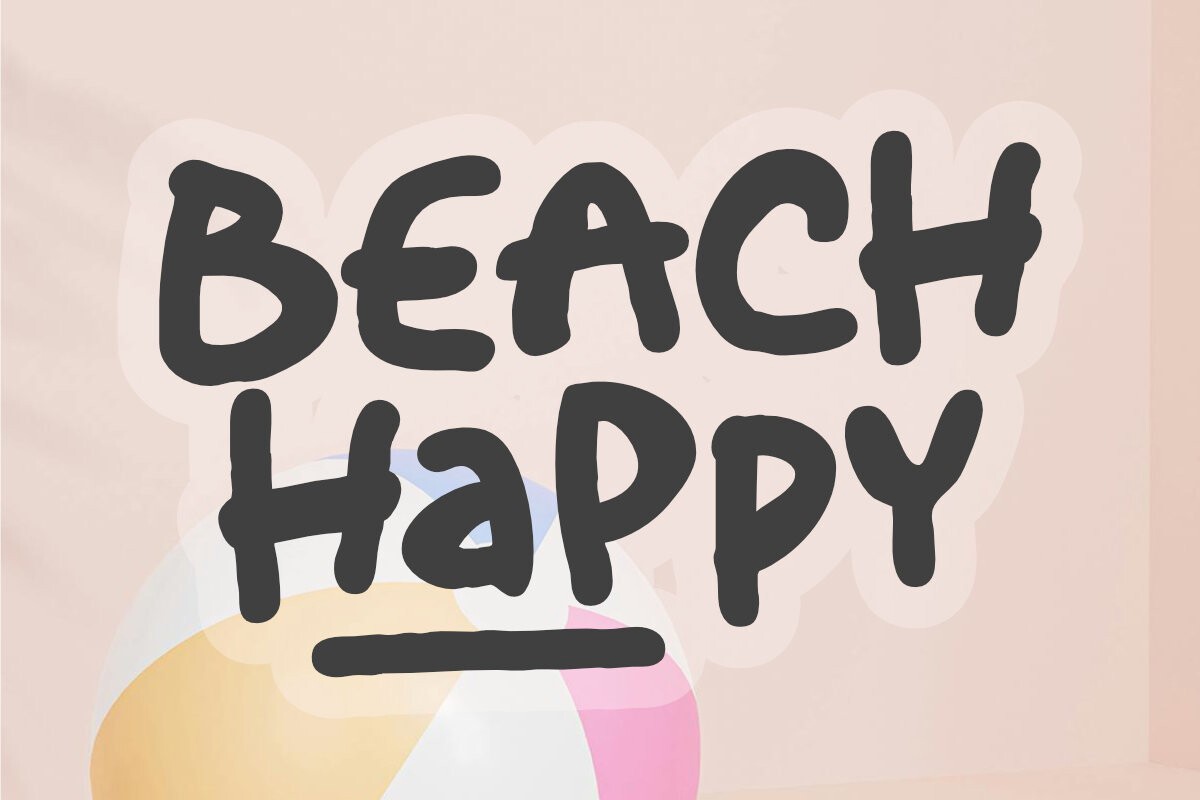 Шрифт Beach Happy