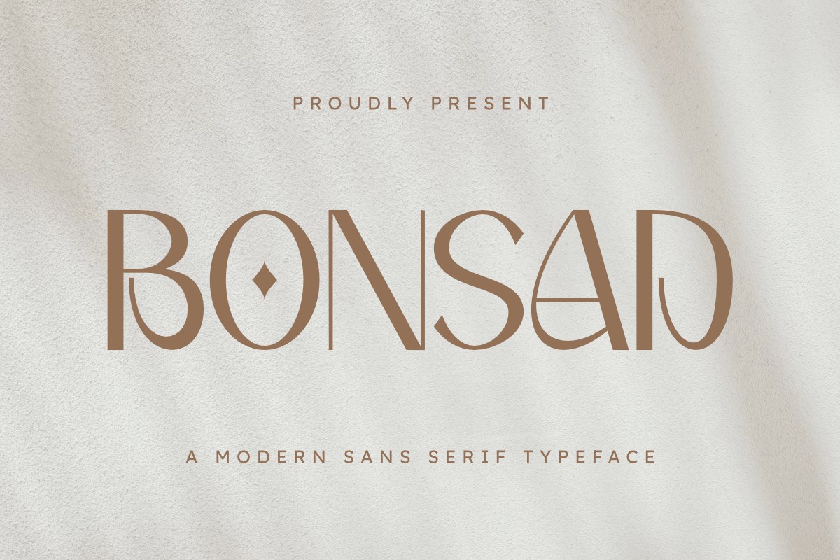 Шрифт Bonsad