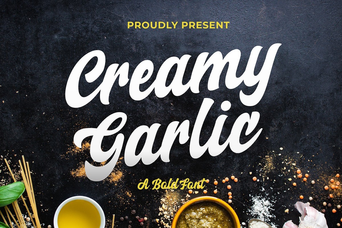 Шрифт Creamy Garlic Script
