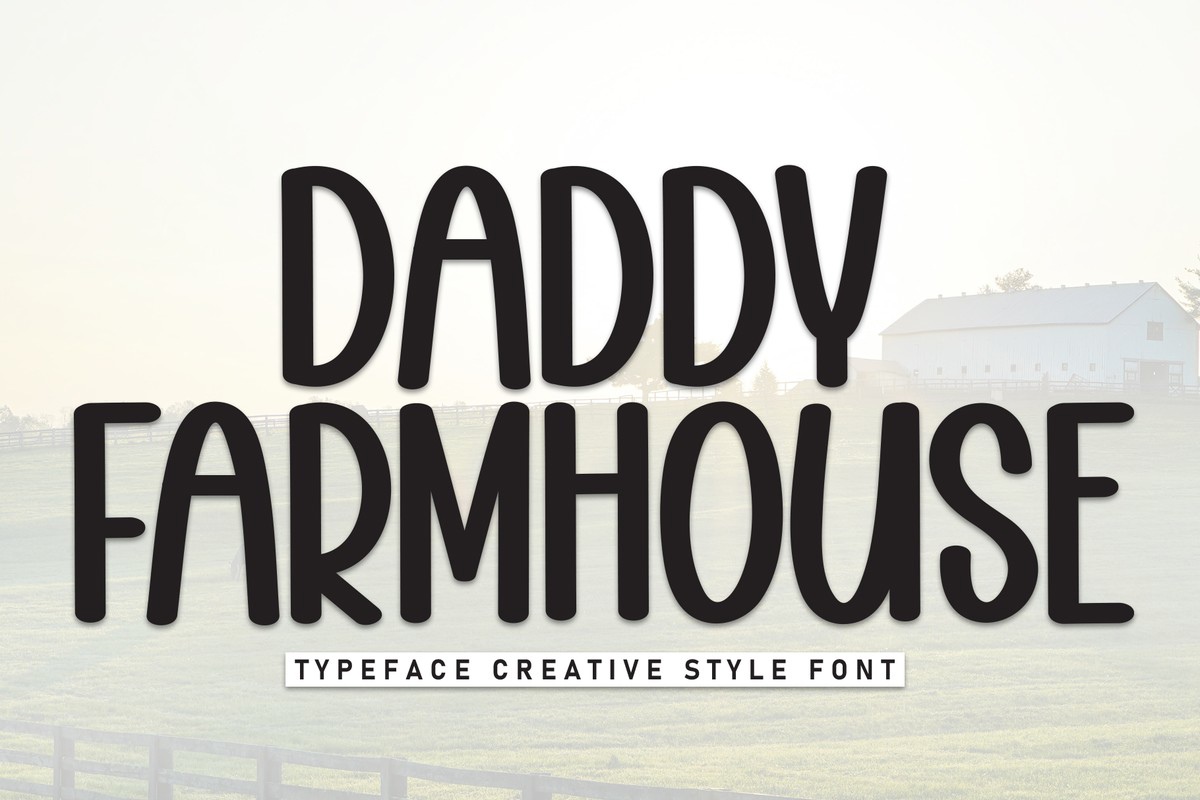 Шрифт Daddy Farmhouse
