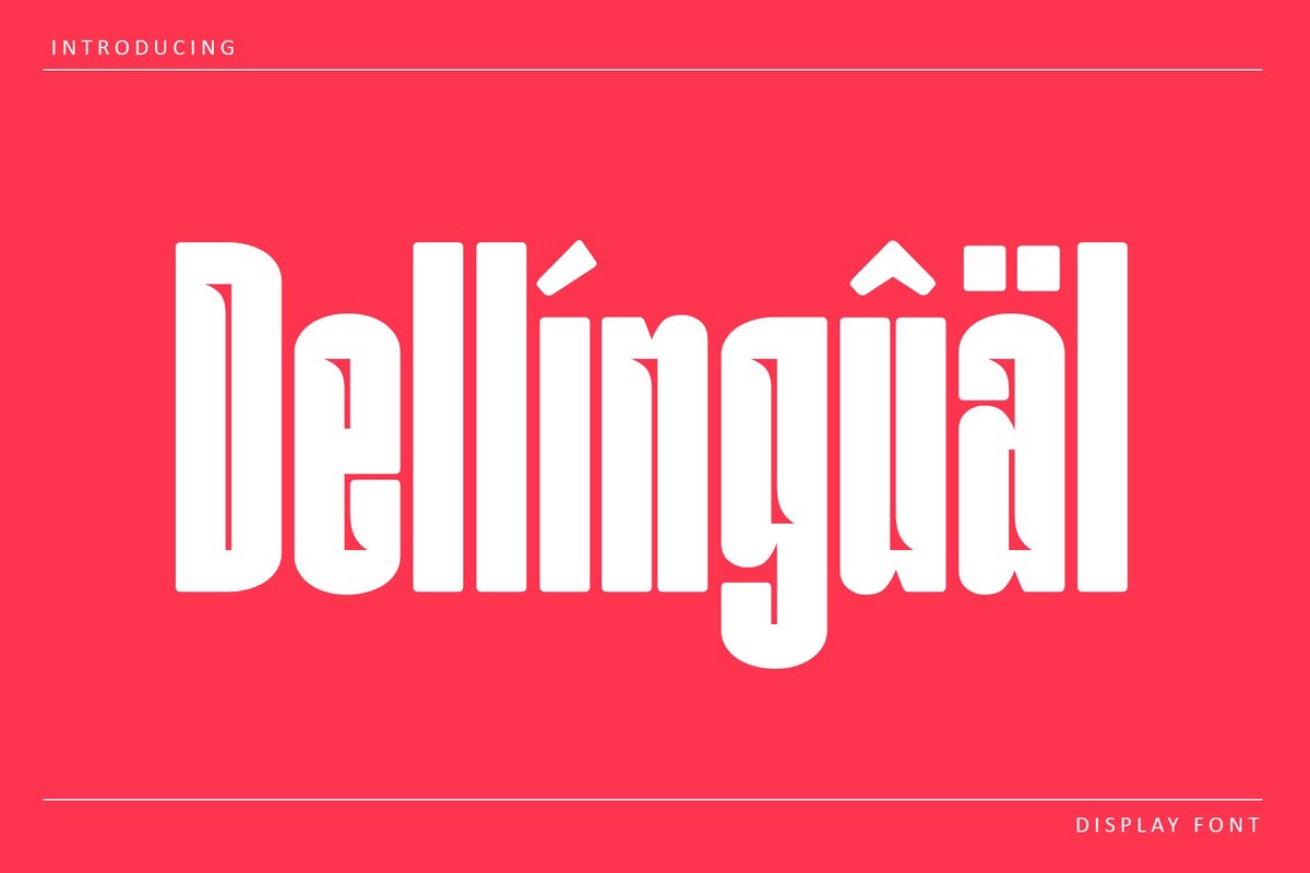 Шрифт Dellingual