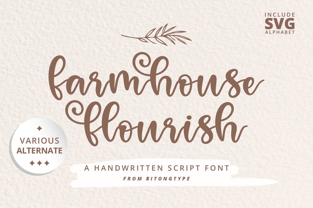 Шрифт Farmhouse Flourish