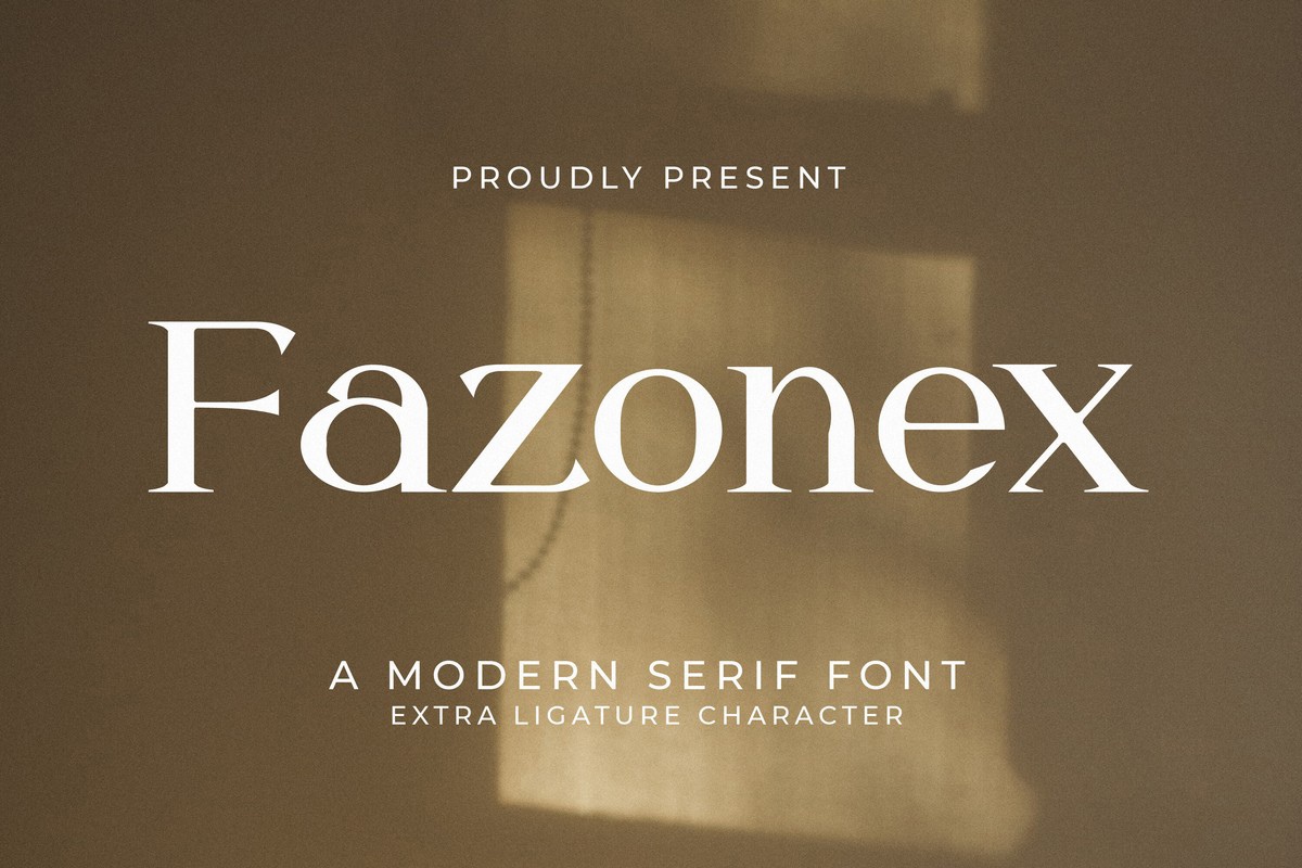 Шрифт Fazonex