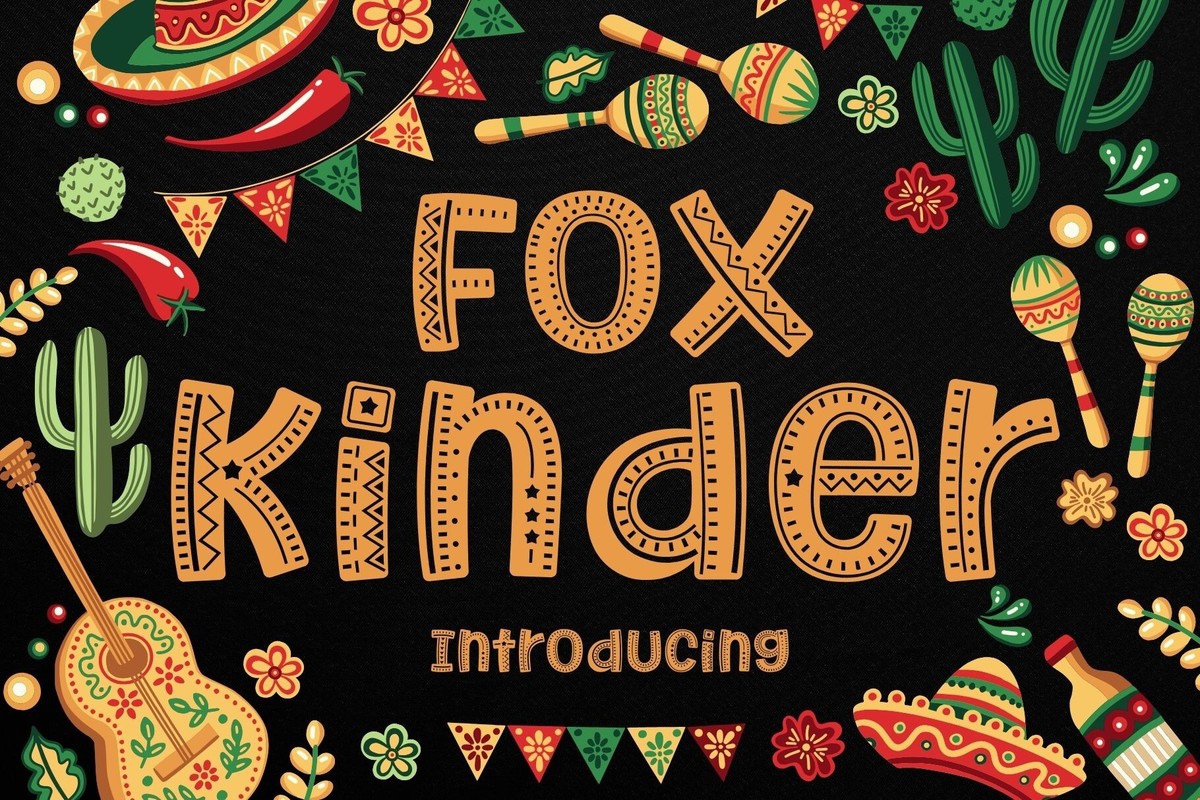 Шрифт Fox Kinder