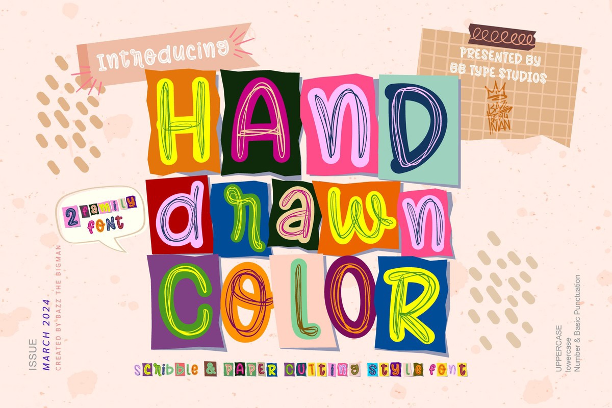 Шрифт Hand Drawn Color