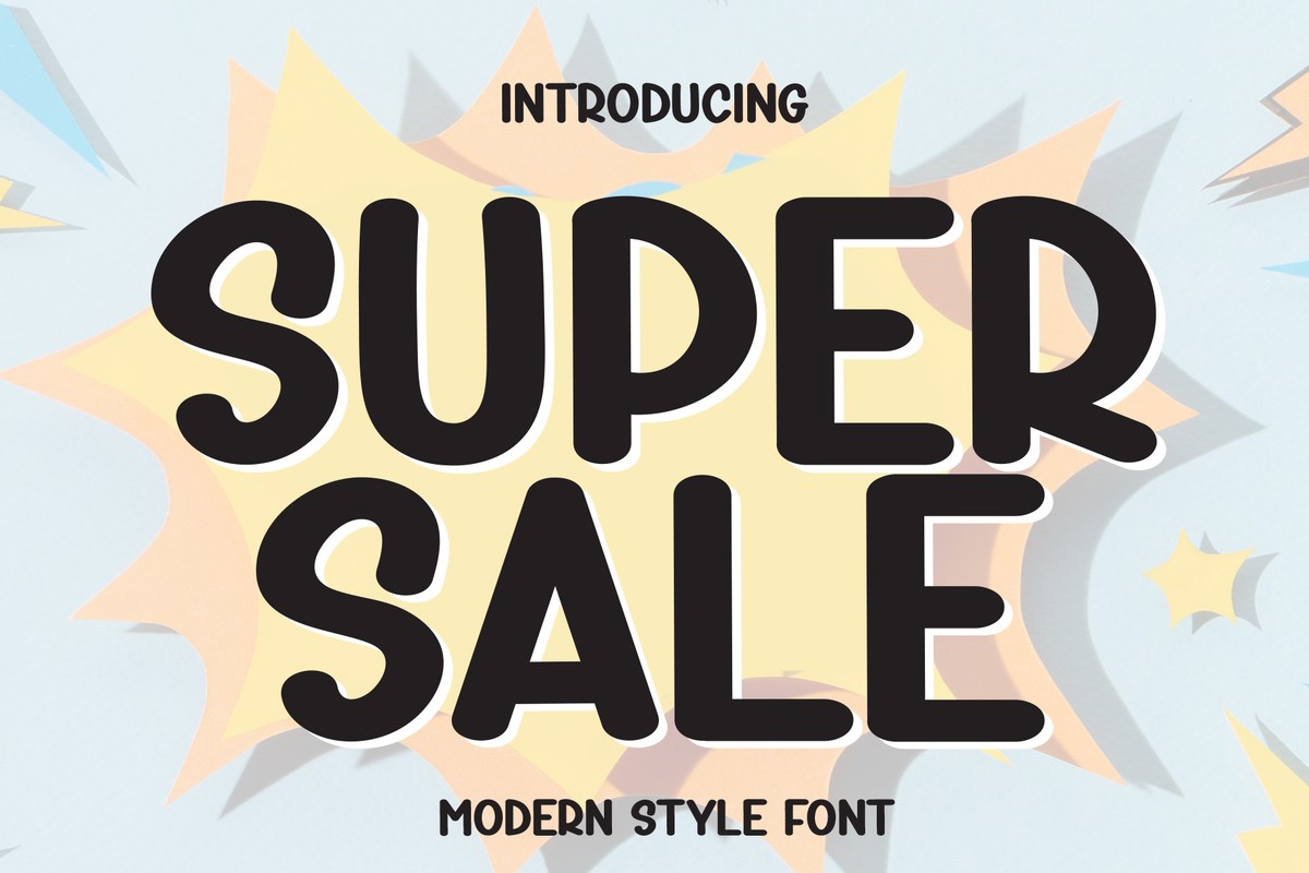 Шрифт Super Sale