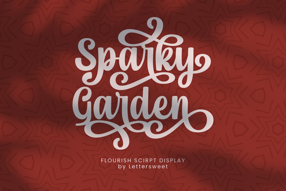 Шрифт Sparky Garden