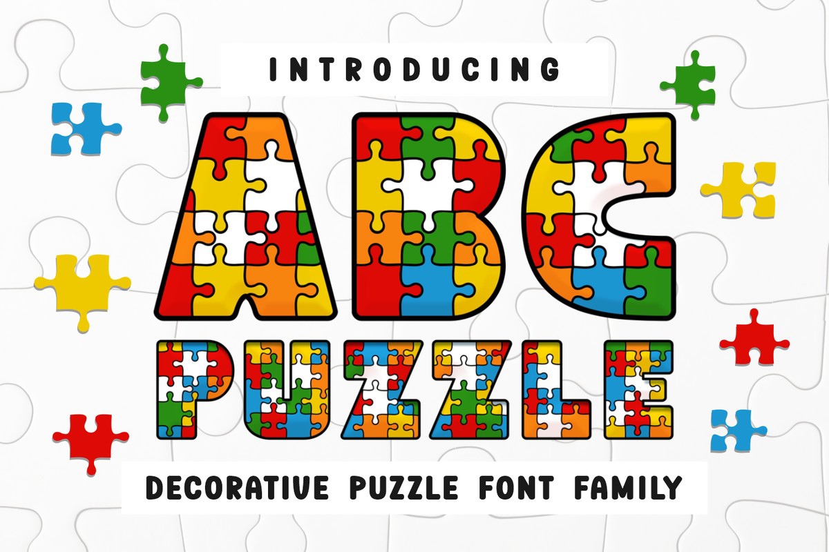 Шрифт ABC Puzzle