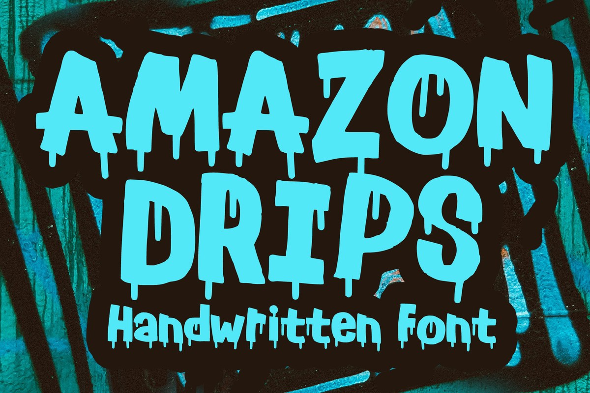 Шрифт Amazon Drips