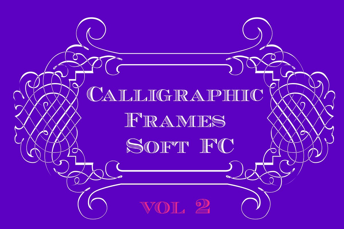 Шрифт Calligrapic Frames Soft FC Pack