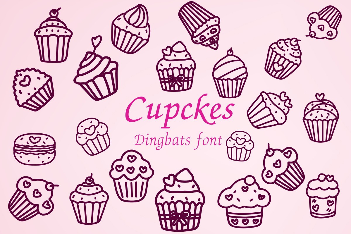 Шрифт Cupckes