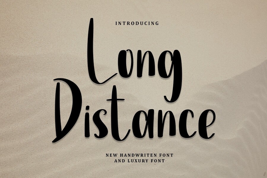 Шрифт Long Distance