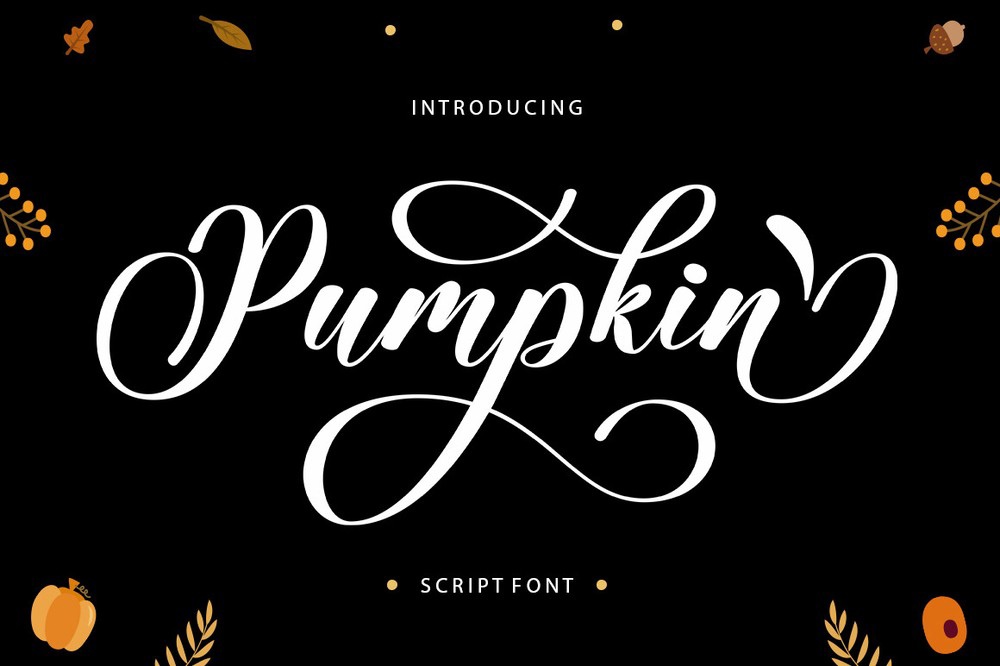 Шрифт Pumpkin Script