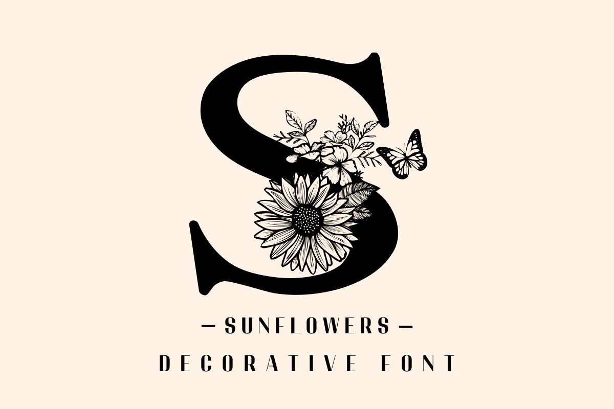 Шрифт Sunflowers