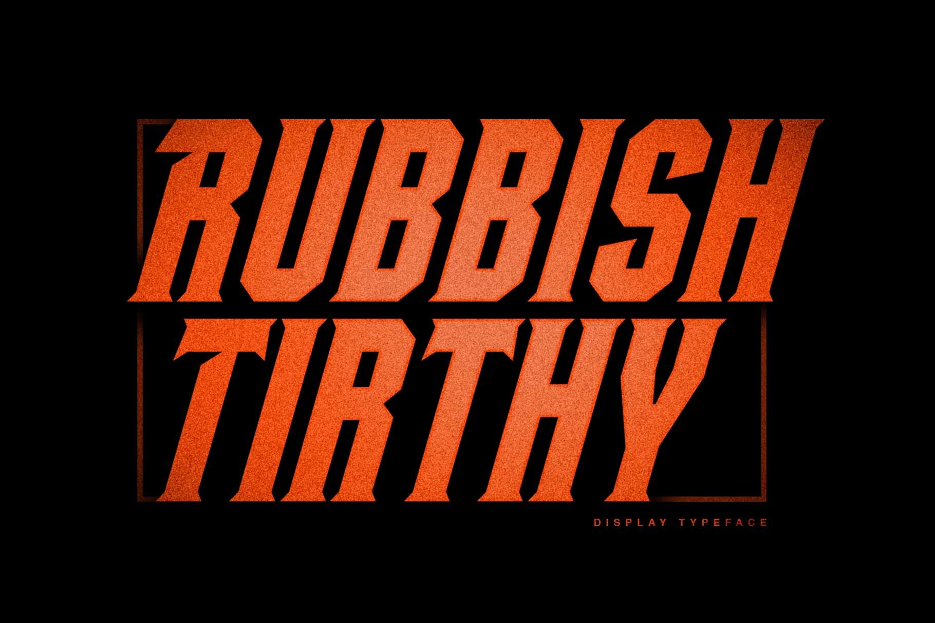 Шрифт Rubbish Tirthy