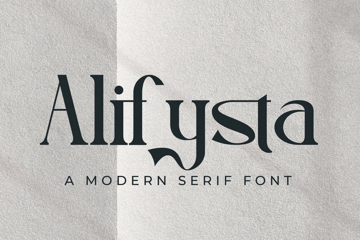 Шрифт Alifysta