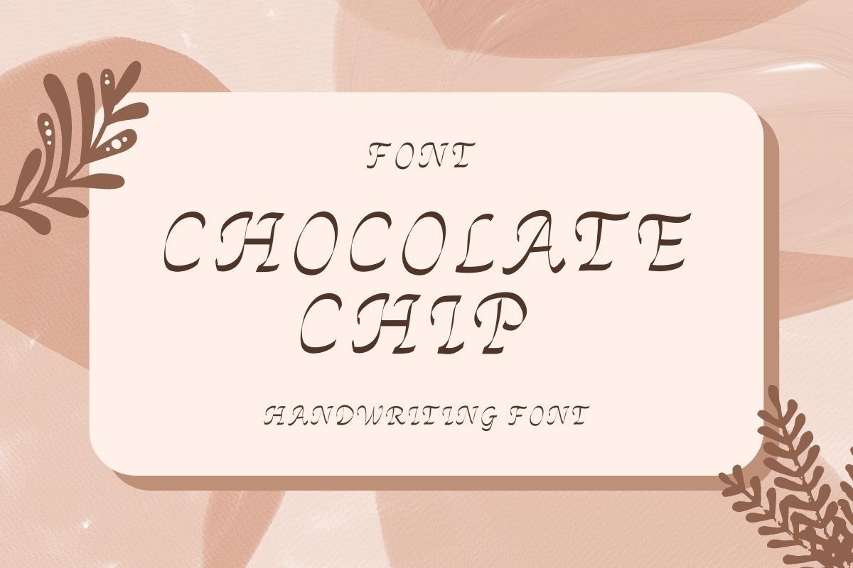 Шрифт Chocolate Chip
