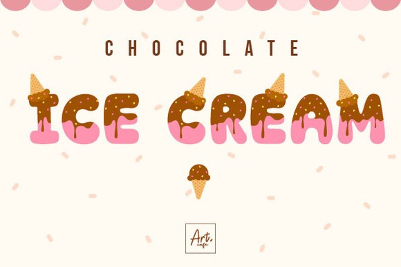 Шрифт Chocolate Ice Cream