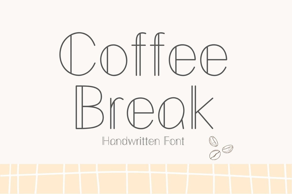 Шрифт Coffee Break