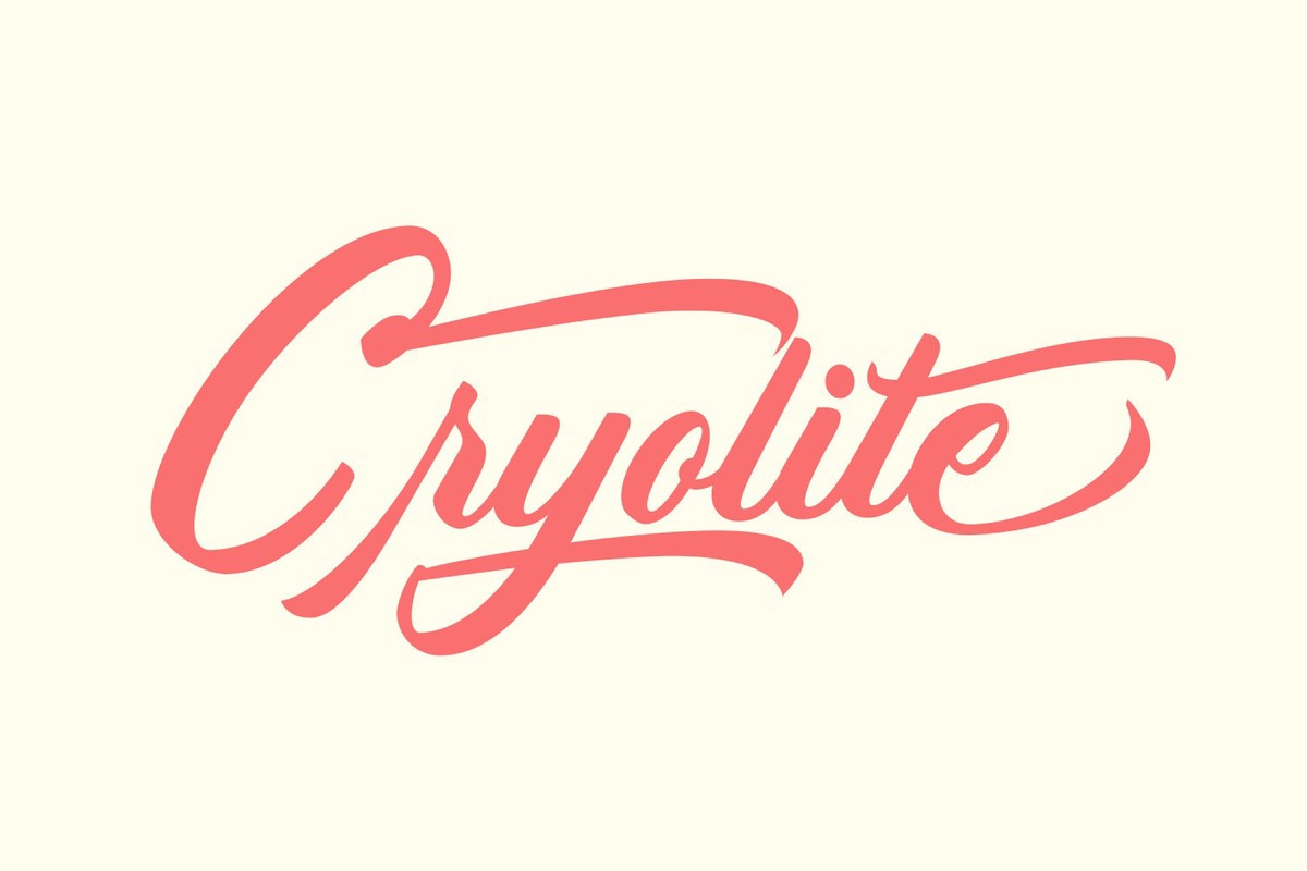 Шрифт Cryolite