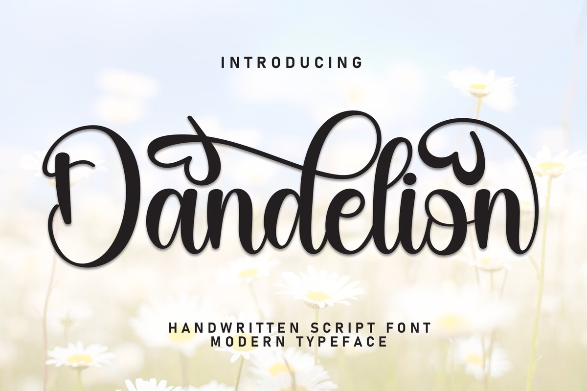 Шрифт Dandelion
