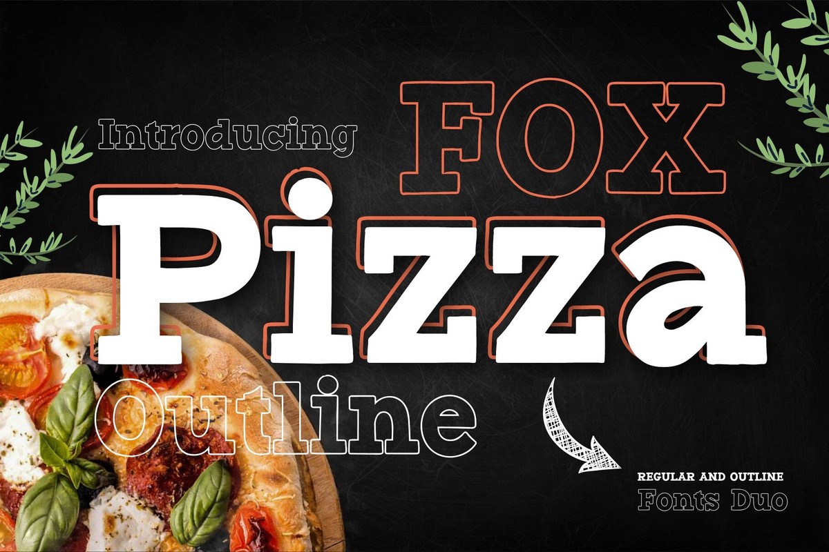 Шрифт Fox Pizza