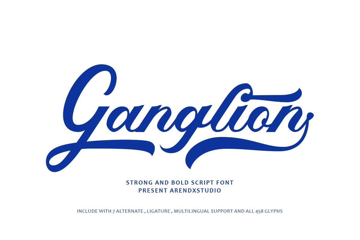 Шрифт Ganglion