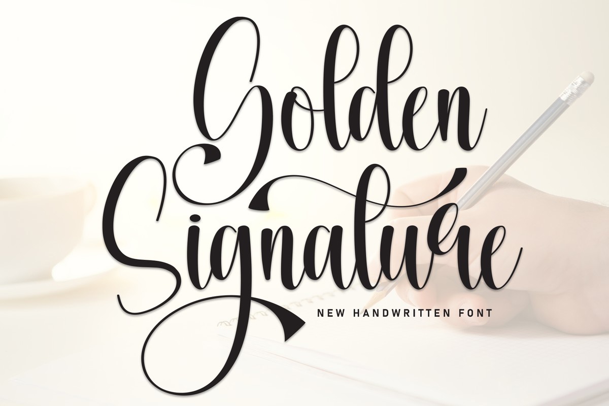 Шрифт Golden Signature