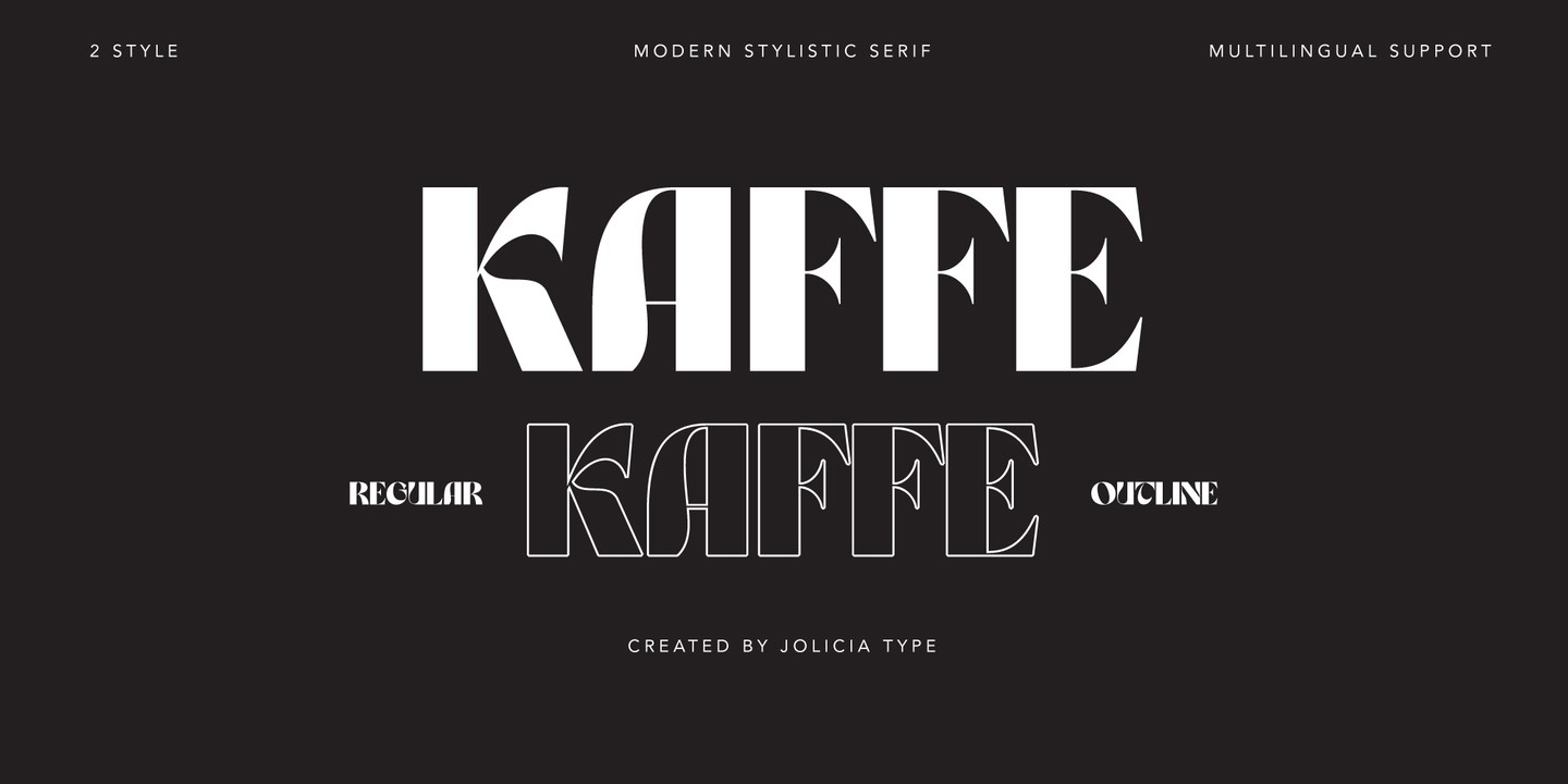 Шрифт Kaffe