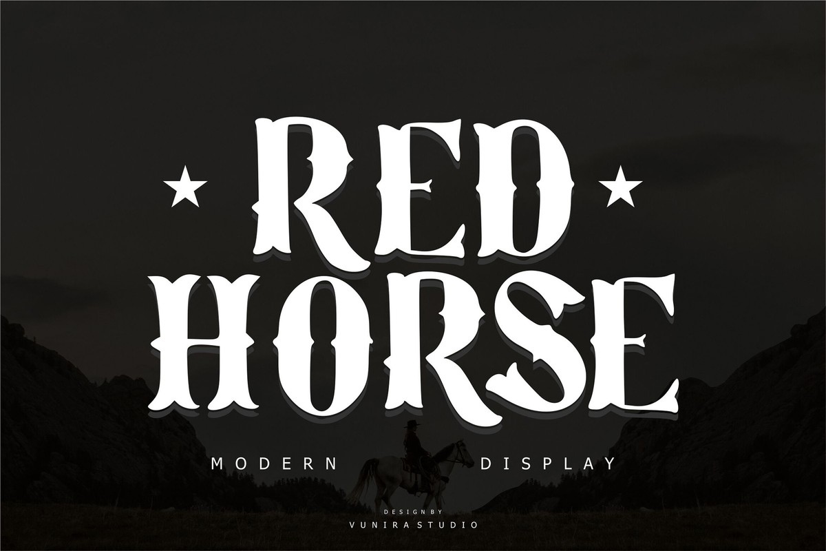 Шрифт Red Horse